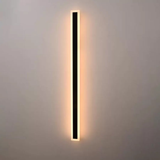 Mack kültéri LED fali lámpa, hossz 120 cm, 16 W, IP65, fém, lineáris, fekete kültéri fali lámpák alapértelmezett cím Alessandro Design