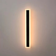 Mack kültéri LED fali lámpa, hossz 60 cm, 8 W, IP65, fém, lineáris, fekete kültéri fali lámpák alapértelmezett cím Alessandro Design