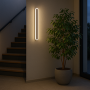 SUHA kültéri LED fali lámpa, hossz 50 cm, 6 W, IP65, fém, lineáris, fehér kültéri fali lámpák alapértelmezett cím Alessandro Design