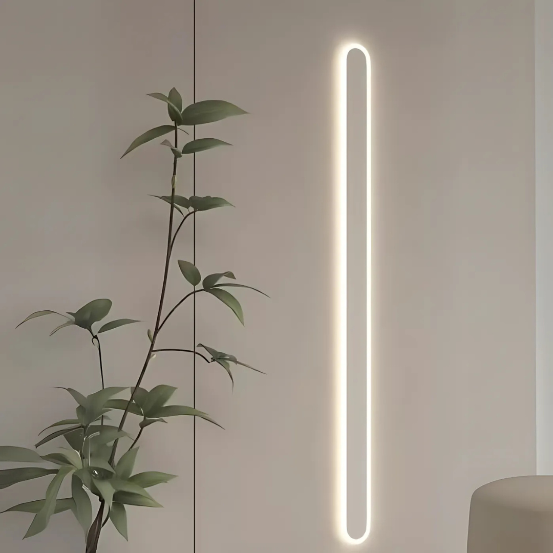 SUHA kültéri LED fali lámpa, hossz 60 cm, 8 W, IP65, fém, lineáris, fehér kültéri fali lámpák alapértelmezett cím Alessandro Design