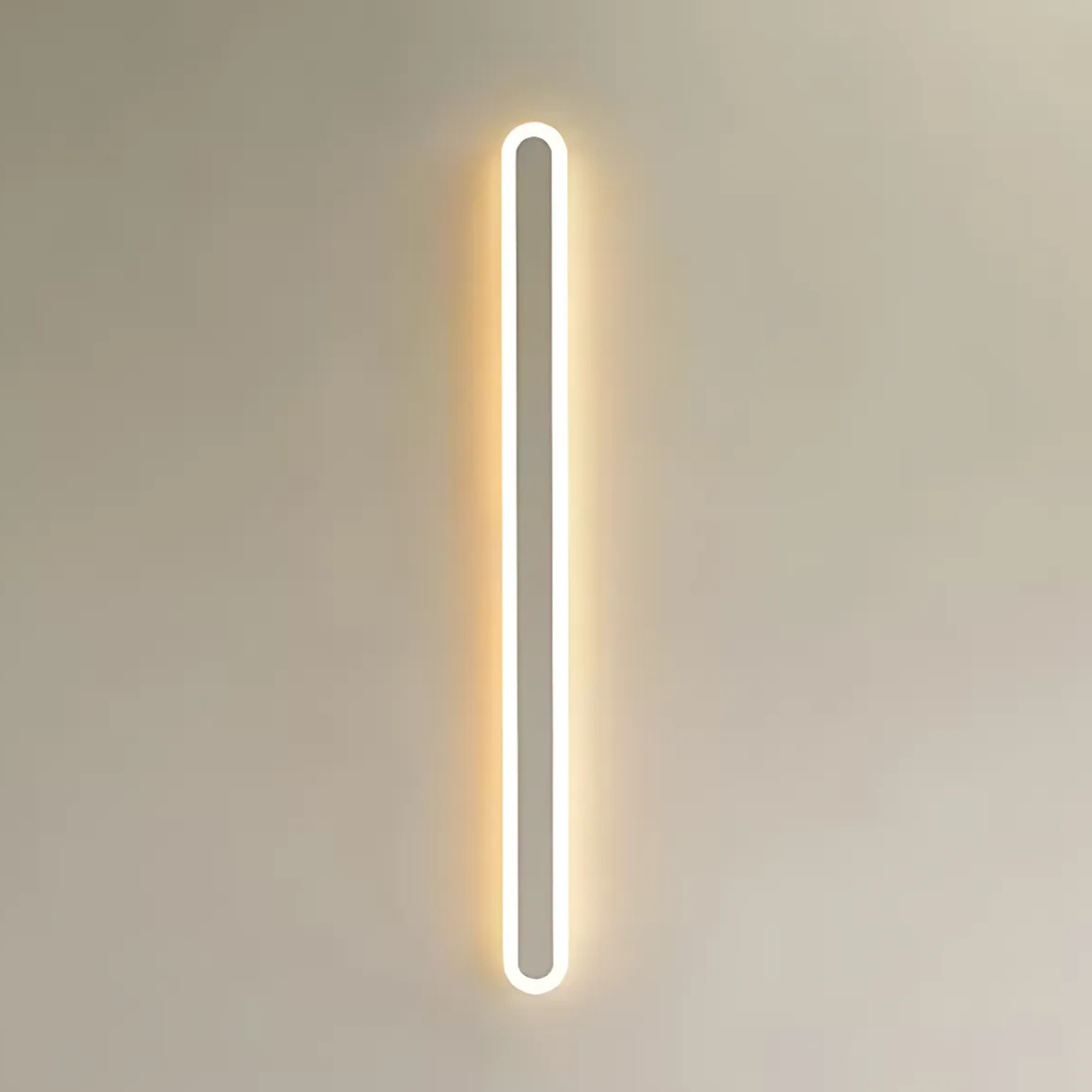 SUHA kültéri LED fali lámpa, hossz 60 cm, 8 W, IP65, fém, lineáris, fehér kültéri fali lámpák alapértelmezett cím Alessandro Design