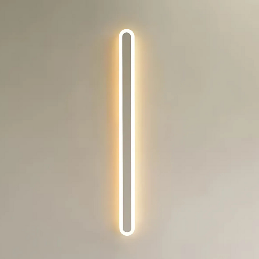 SUHA kültéri LED fali lámpa, hossz 60 cm, 8 W, IP65, fém, lineáris, fehér kültéri fali lámpák alapértelmezett cím Alessandro Design
