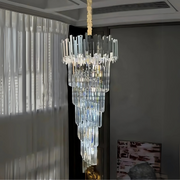 Kristály kandeláber BLOIS Ascendere E14, átmérő 60 cm, ezüst, állítható magasságú kristály kandeláber, alapértelmezett cím Alessandro Design