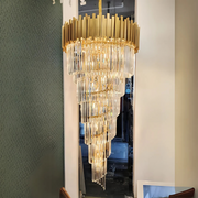 Kristály csillár BLOIS Ascender E14, átmérő 60 cm, arany, állítható magasságú kristálycsillárok alapértelmezett cím Alessandro Design