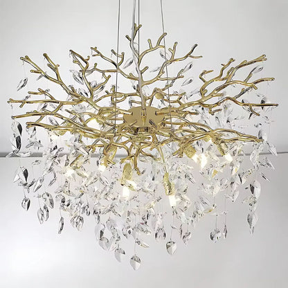 WALTZ Rhapsody kristálycsillár, 6x G9, arany, 45 cm, állítható magasságú, fém és kristály kristálycsillárok, alapértelmezett cím Alessandro Design