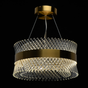 Candelabru Cristal ALHAMBRA Eleganza, LED, 71W, Diametru 50cm, Lumina Calda/Rece/Neutra, Dimabil, Inaltime Reglabila, Auriu Lustre LED cu Telecomanda Default Title Alessandro Design