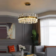 CASERTA Regalis LED csillár távirányítóval, 95 W, szabályozható, átmérő 80 cm, Arany LED csillárok távirányítóval Alapértelmezett cím Alessandro Design