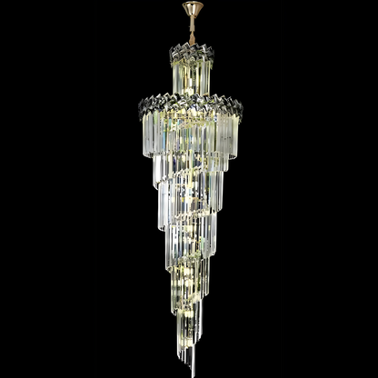 Candelabru Cristal WINDSOR Ascendere, 26xE14, Diametru 60cm, Crom lucios, Inaltime Reglabila Candelabre Cristal Default Title Alessandro Design
