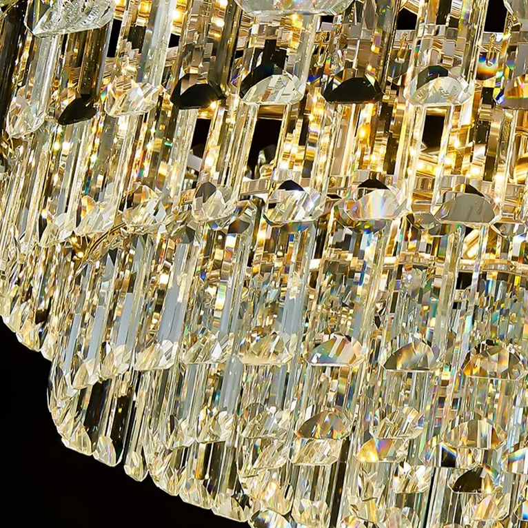 Candelabru Cristal FONTAINEBLEAU Supremo, 15x E14, Diametru 75cm, Auriu, Inaltime Reglabila Candelabre Cristal Default Title Alessandro Design