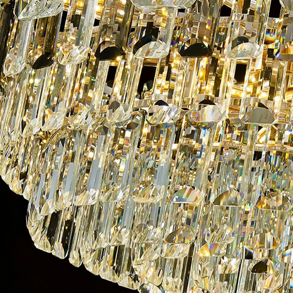 Candelabru Cristal FONTAINEBLEAU Supremo, 15x E14, Diametru 75cm, Auriu, Inaltime Reglabila Candelabre Cristal Default Title Alessandro Design