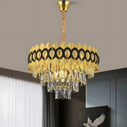 Kristálycsillár PIERREFONDS Eleganza 8x E14, átmérő 48,5 cm, fényes arany, állítható magasságú kristálycsillárok, alapértelmezett cím Alessandro Design