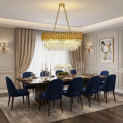 Crystal Chandelier Versailles regalis 10xe14, 80 cm átmérőjű, arany, állítható magasság