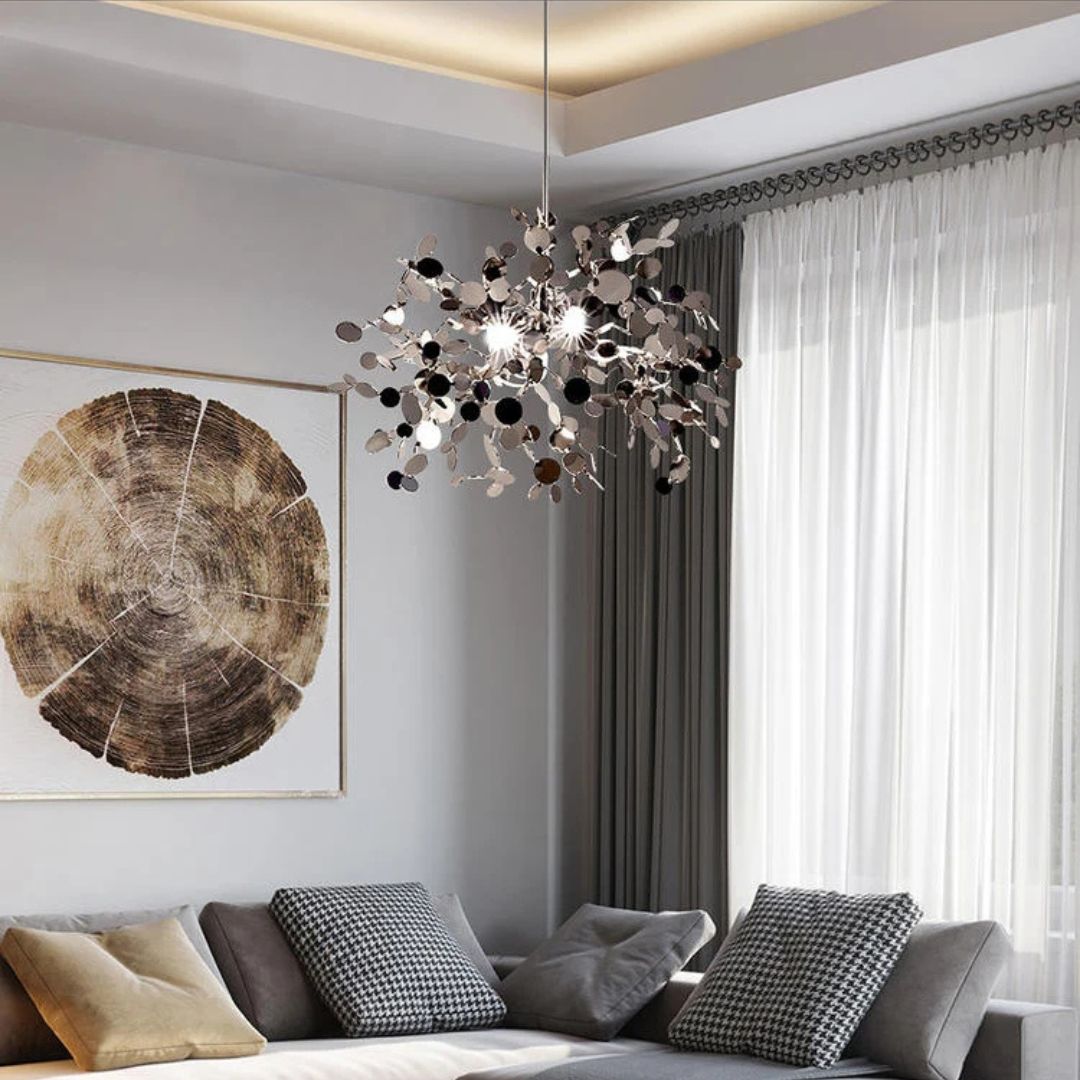Modern kandeláber, CAPRICIO Allegro, 2xE14, átmérő 40 cm, fényes króm, állítható magasságú modern kandeláberek, alapértelmezett cím Alessandro Design