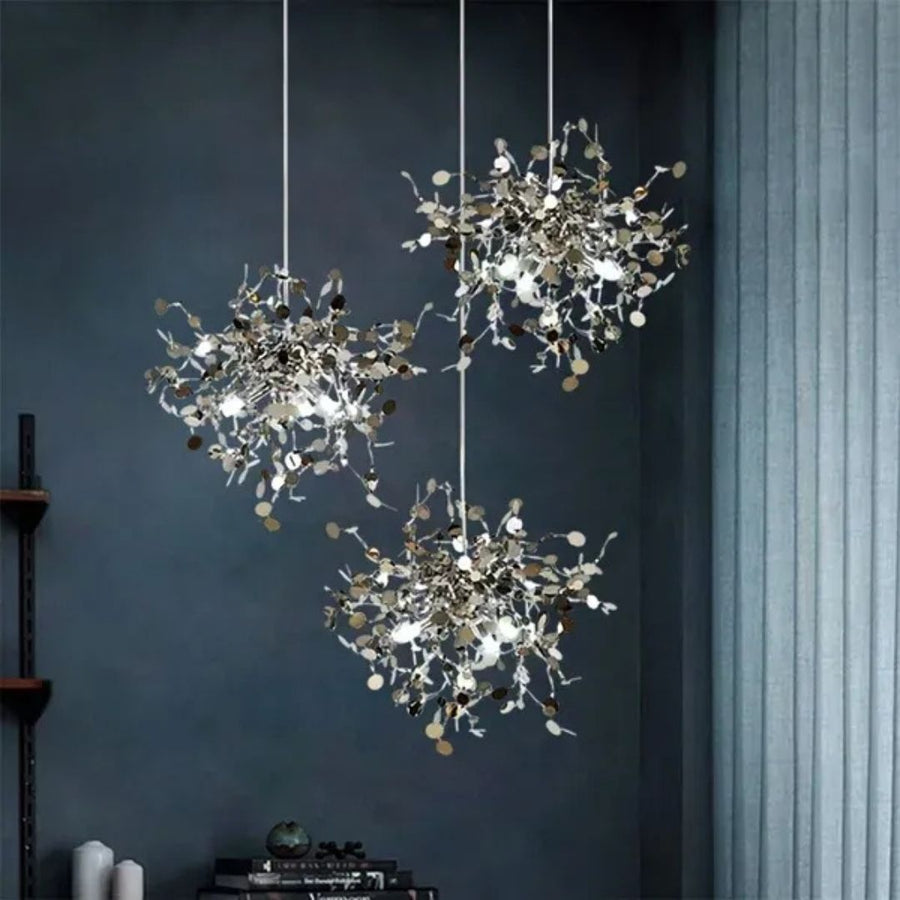 Modern kandeláber, CAPRICIO Allegro, 2xE14, átmérő 40 cm, fényes króm, állítható magasságú modern kandeláberek, alapértelmezett cím Alessandro Design