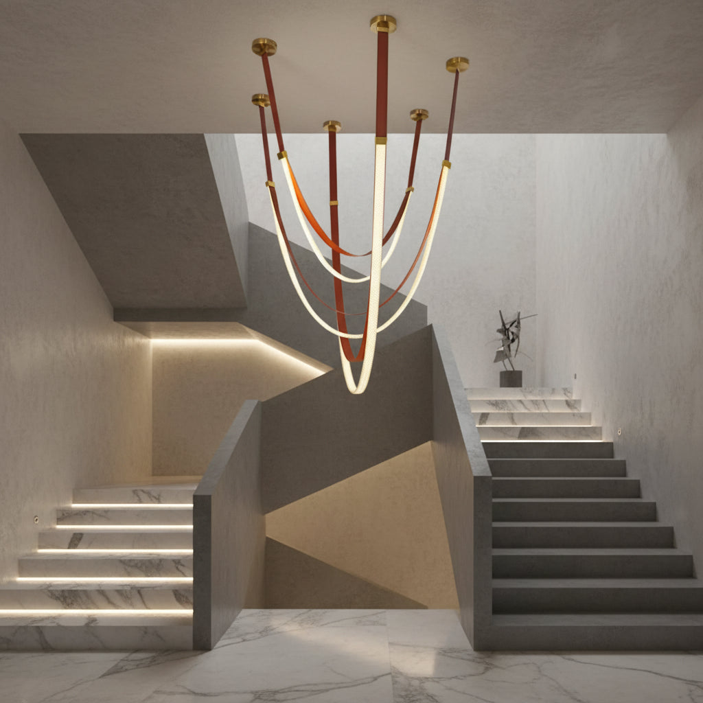 Candelabru Modern, LED, ARIA Largo, 34W, lumina Calda, Maro Candelabre Moderne Default Title Alessandro Design