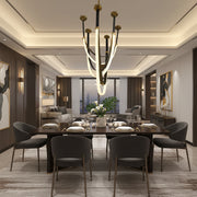 Candelabru Modern, LED, ARIA Largo, 31W, lumina Calda, Negru Candelabre Moderne Default Title Alessandro Design