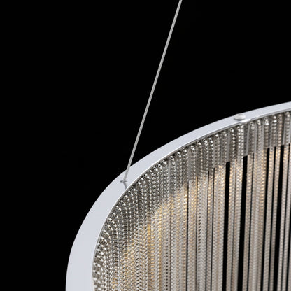 Függesztett LED-csillár távirányítóval ILLUMINA MAGNUS, 38W, hideg/meleg/semleges fény, szabályozható, ezüst Modern kandeláber Alapértelmezett cím Alessandro Design