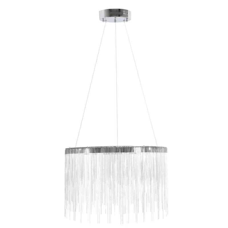 Függesztett LED-csillár távirányítóval ILLUMINA MAGNUS, 20W, hideg/meleg/semleges fény, szabályozható, ezüst Modern kandeláber Alapértelmezett cím Alessandro Design