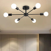 Mikkos 6XE27 csillár, átmérő 49 cm, Fekete Modern csillárok Alapértelmezett cím Alessandro Design