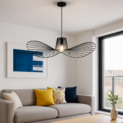 ELIAS függő csillár 60 cm, 1x E27, fém, állítható magasságú, fekete modern csillárok, alapértelmezett cím Alessandro Design
