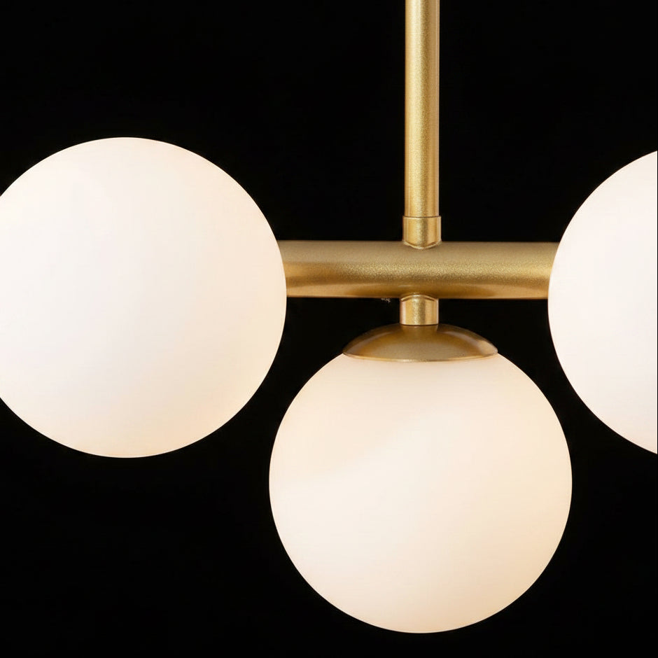 Lustra cu bec moderna LOFT Pavilion, 11x G9, Auriu, Metal, Inaltime Reglabila Lustre Moderne Default Title Alessandro Design