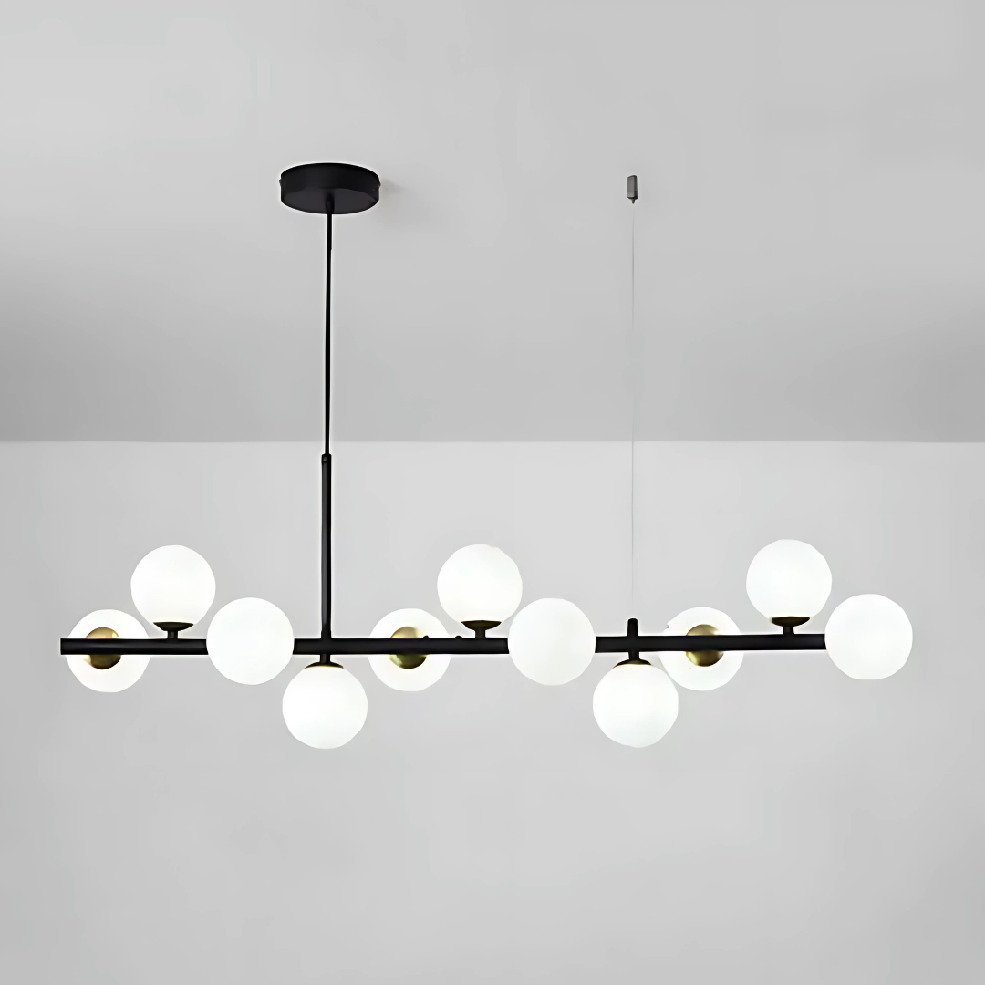 LOFT Pavilion modern csillár, 11x G9, fekete, fém, állítható magasságú modern csillárok alapértelmezett cím Alessandro Design