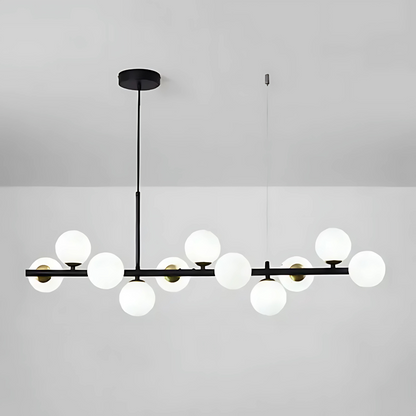 LOFT Pavilion modern csillár, 11x G9, fekete, fém, állítható magasságú modern csillárok alapértelmezett cím Alessandro Design