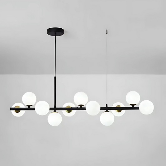 LOFT Pavilion modern csillár, 11x G9, fekete, fém, állítható magasságú modern csillárok alapértelmezett cím Alessandro Design
