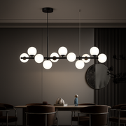LOFT Pavilion modern csillár, 11x G9, fekete, fém, állítható magasságú modern csillárok alapértelmezett cím Alessandro Design