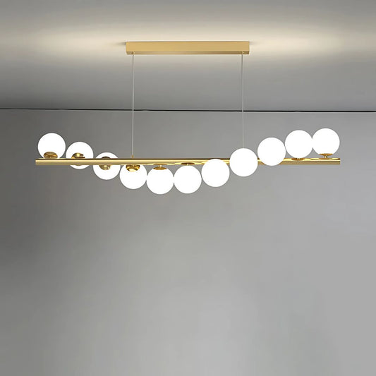 LOFT Hall csillár, 11x G9, aranyfehér, fém, állítható magasságú, elegáns modern csillárok, alapértelmezett cím Alessandro Design
