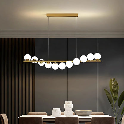 LOFT Hall csillár, 11x G9, aranyfehér, fém, állítható magasságú, elegáns modern csillárok, alapértelmezett cím Alessandro Design