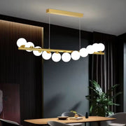 LOFT Hall csillár, 11x G9, aranyfehér, fém, állítható magasságú, elegáns modern csillárok, alapértelmezett cím Alessandro Design