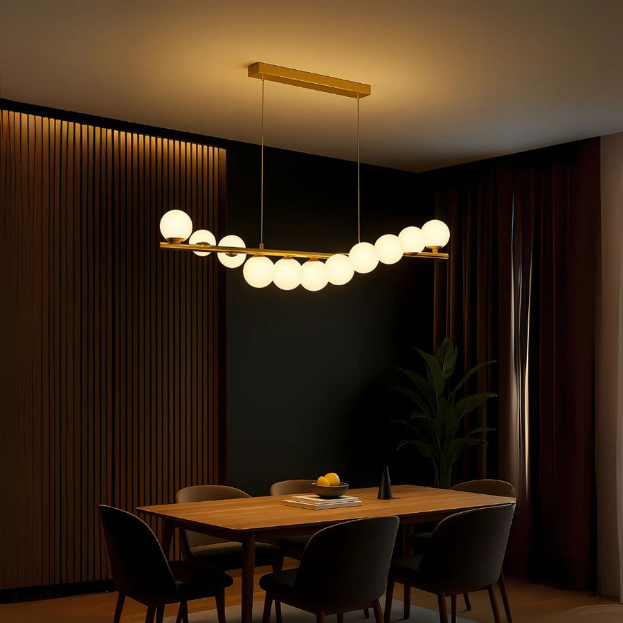 LOFT Hall csillár, 11x G9, aranyfehér, fém, állítható magasságú, elegáns modern csillárok, alapértelmezett cím Alessandro Design