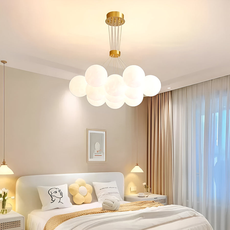 Lustra MODERNA LOFT Bagliore, Glob, 11xE27, Inaltime Reglabila, Auriu Lustre Moderne Default Title Alessandro Design