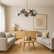Függesztett csillár SVEN, 15x G9, szürke LED csillár Alapértelmezett cím Alessandro Design