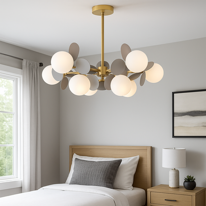 Függesztett csillár SVEN, 15x G9, szürke LED csillár Alapértelmezett cím Alessandro Design