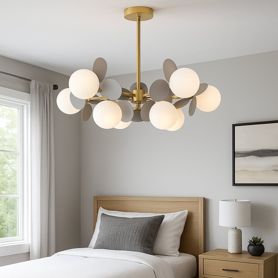 Függesztett csillár SVEN, 15x G9, szürke LED csillár Alapértelmezett cím Alessandro Design