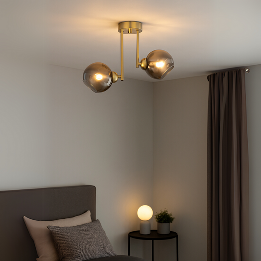 MODUS modern izzócsillár, 2x E27, arany, fém Modern csillárok alapértelmezett cím Alessandro Design