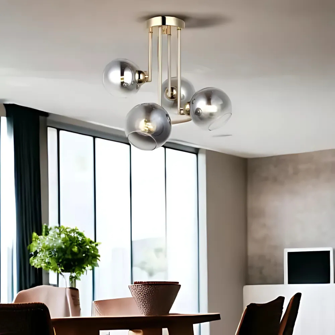 MODUS modern izzócsillár, 4x E27, arany, fém Modern csillárok alapértelmezett cím Alessandro Design