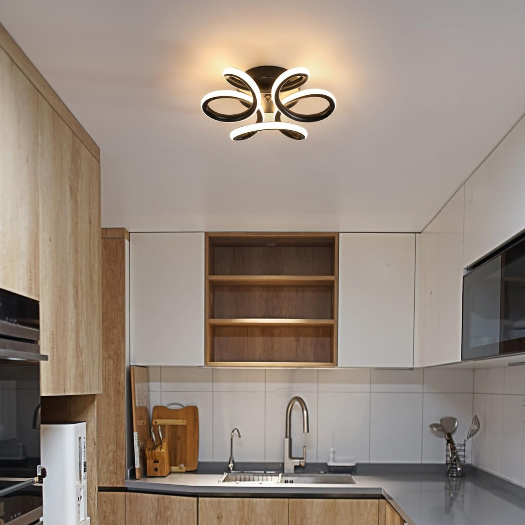 LED csillár VERTEX HELIX, 65W, hideg/meleg/semleges fény, fekete LED csillárok alapértelmezett cím Alessandro Design