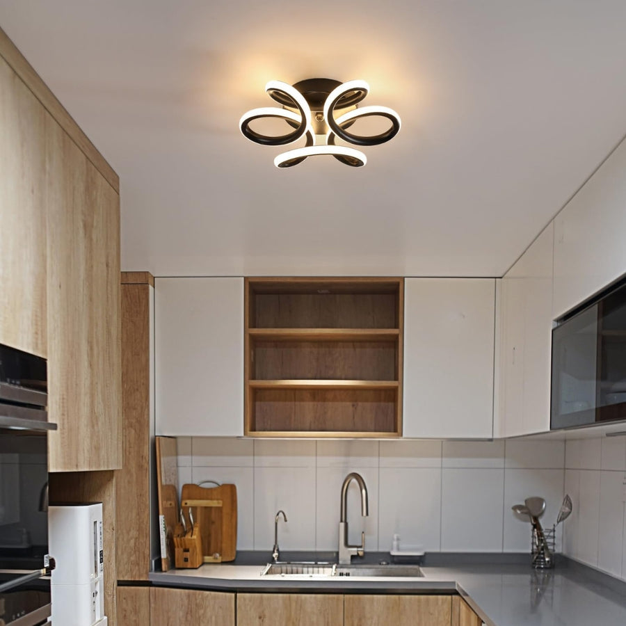 LED csillár VERTEX HELIX, 65W, hideg/meleg/semleges fény, fekete LED csillárok alapértelmezett cím Alessandro Design