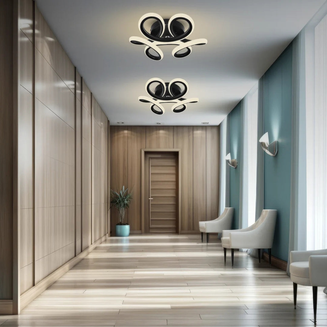 LED csillár VERTEX HELIX, 65W, hideg/meleg/semleges fény, fekete LED csillárok alapértelmezett cím Alessandro Design