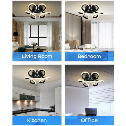 LED csillár VERTEX HELIX, 65W, hideg/meleg/semleges fény, fekete LED csillárok alapértelmezett cím Alessandro Design