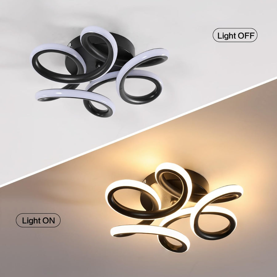 LED csillár VERTEX HELIX, 65W, hideg/meleg/semleges fény, fekete LED csillárok alapértelmezett cím Alessandro Design
