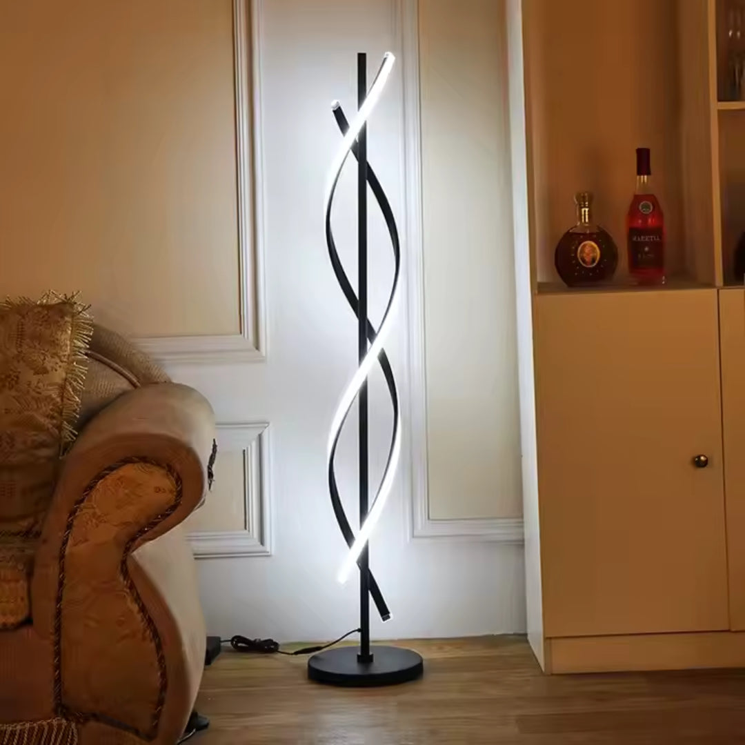Upsilon LED lámpa, 27W, 3000K/4000K/6000K, fém és akril, fekete Veioze és alapértelmezett cím Alessandro Design