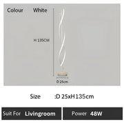 Upsilon LED lámpa, 48 W, hideg/meleg/semleges fény, fém és akril, fehér színű és alapértelmezett cím Alessandro Design lámpa