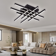 LED csillár távirányítóval LINEX, 108 W, 8 elem, hideg/meleg/semleges fény, szabályozható, fekete LED csillárok távirányítóval Alapértelmezett cím Alessandro Design