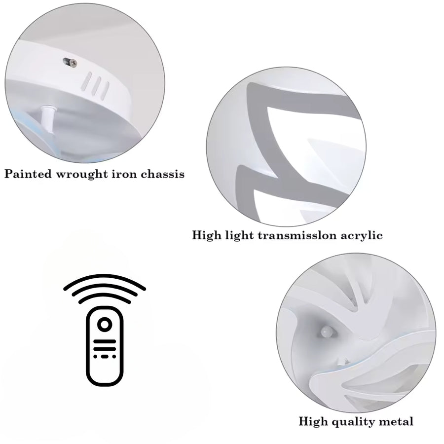 LED-es csillár távirányítóval LILY 40W, 3 elem, hideg/meleg/semleges fény, szabályozható, fehér LED-es csillár távirányítóval Alapértelmezett cím Alessandro Design