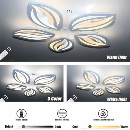LED-es csillár távirányítóval ORCHID 66W, 5 szirom, hideg/meleg/semleges fény, szabályozható, fehér LED-es csillár távirányítóval Alapértelmezett cím Alessandro Design