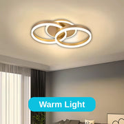 LED-es csillár távirányítóval RINOVA 41W, 2 kör, hideg/meleg/semleges fény, szabályozható, arany LED-es csillár távirányítóval Alapértelmezett cím Alessandro Design